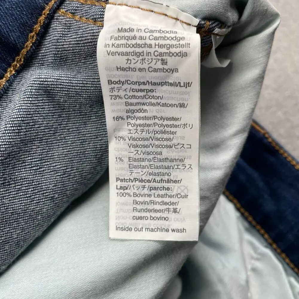 Madewell Jeans Womens 37 Blue Skinny Roadtripper High Rise Stretch Medium Wash
